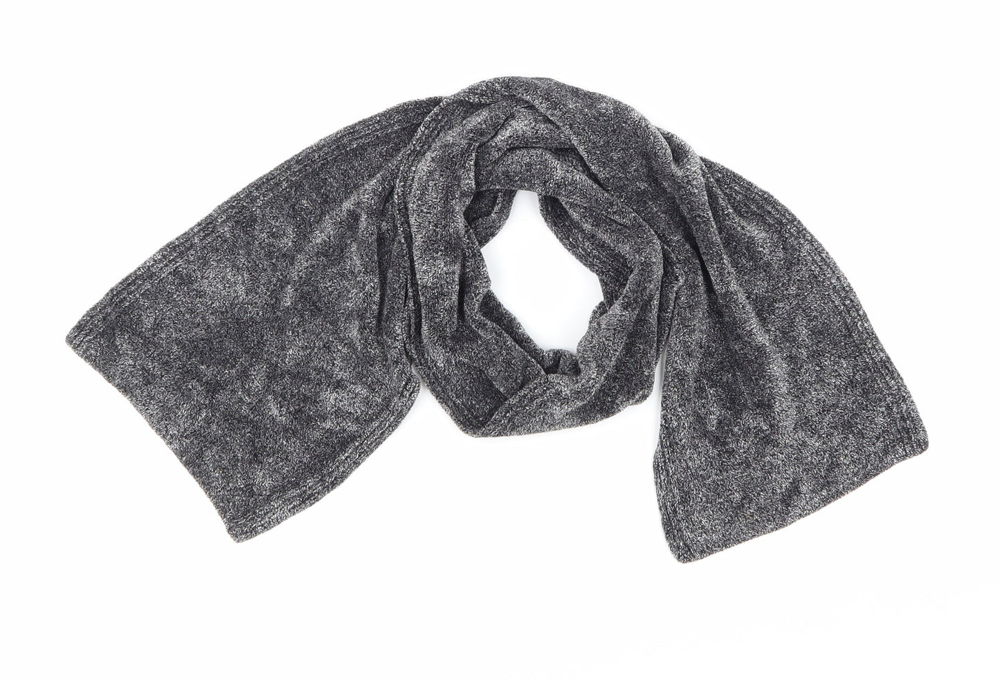 Preworn Womens Grey Knit Scarf
