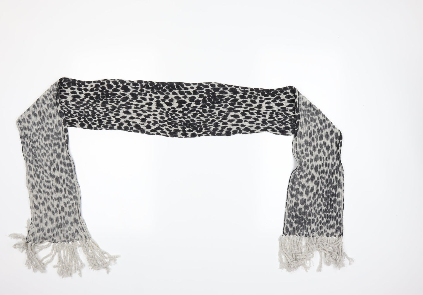 Preworn Womens Black Polka Dot Scarf
