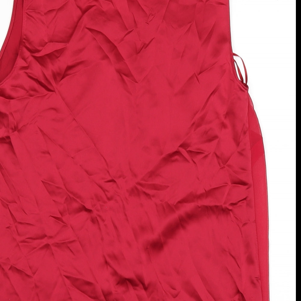 Marks & Spencer Womens Red Basic T-Shirt Size 6