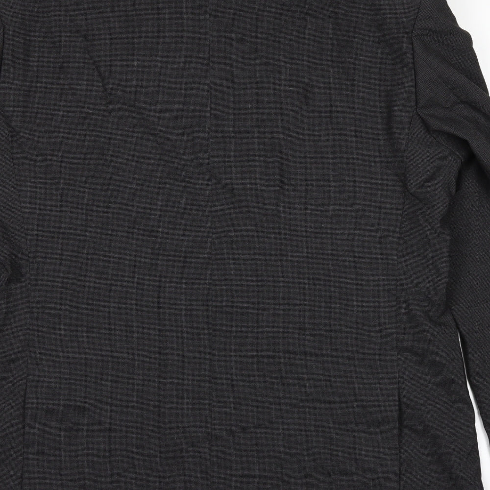 The Collection Mens Black Jacket Suit Jacket Size 44