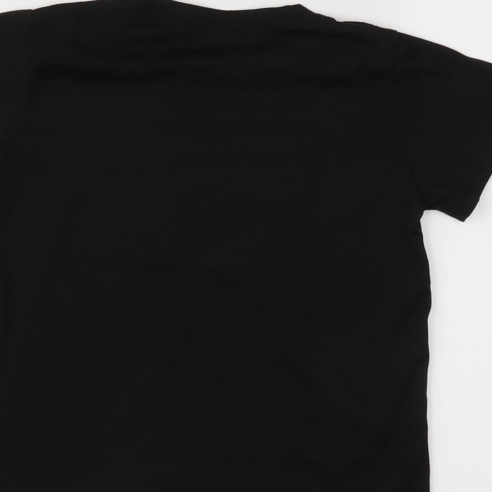 Preworn Boys Black Basic T-Shirt Size S