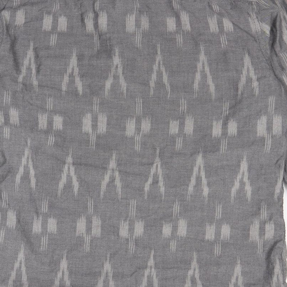 ASOS Mens Grey Button-Up Size S