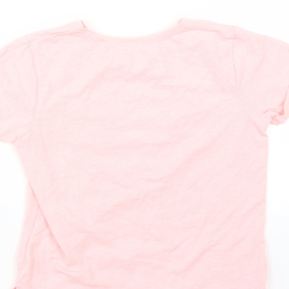 Matalan Girls Pink Basic T-Shirt Size 6 Years