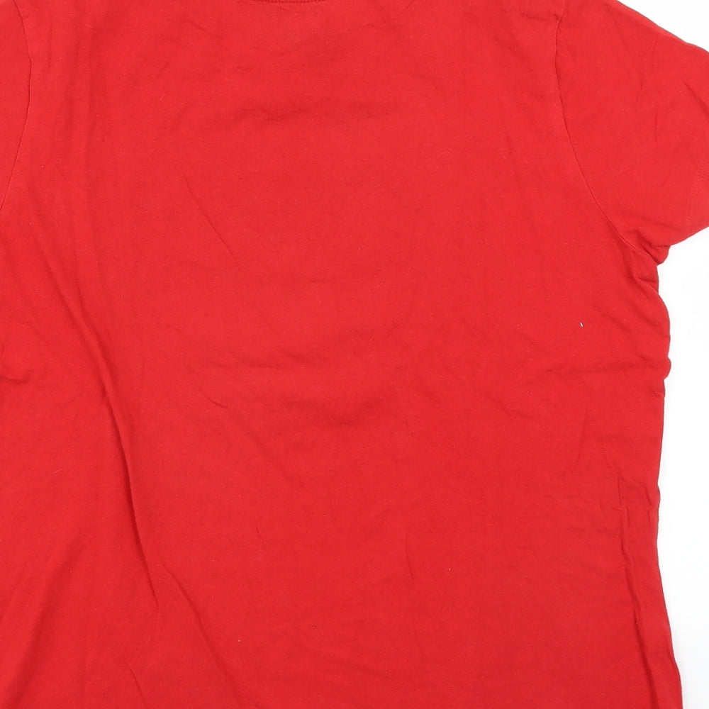 Brand and care label for Primark women’s red basic t-shirt, size XL, - fortnite