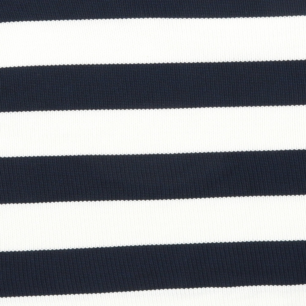 Milano Italy Womens Blue Striped Pullover Jumper Size M