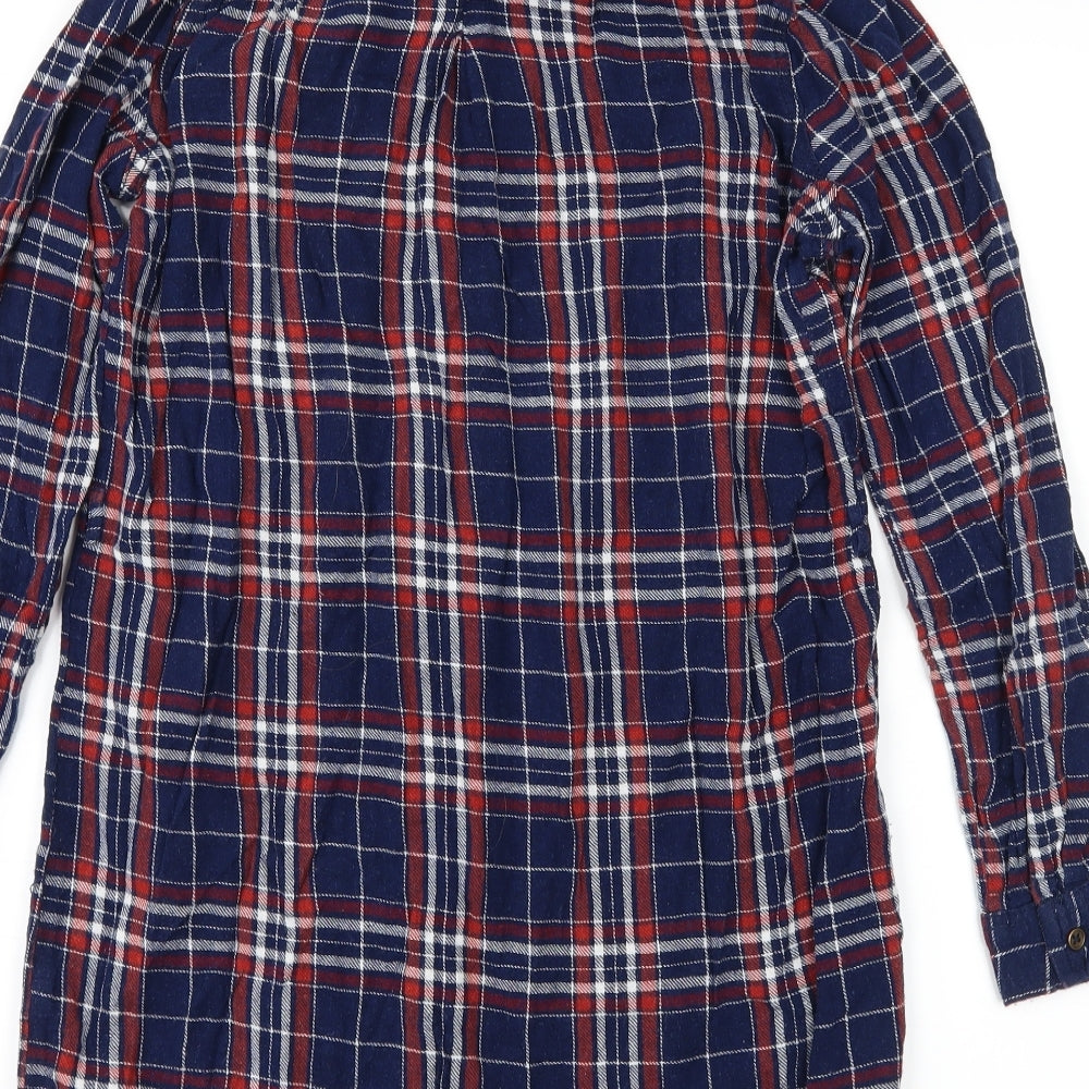 Atmosphere Womens Blue Basic Button-Up Size 10