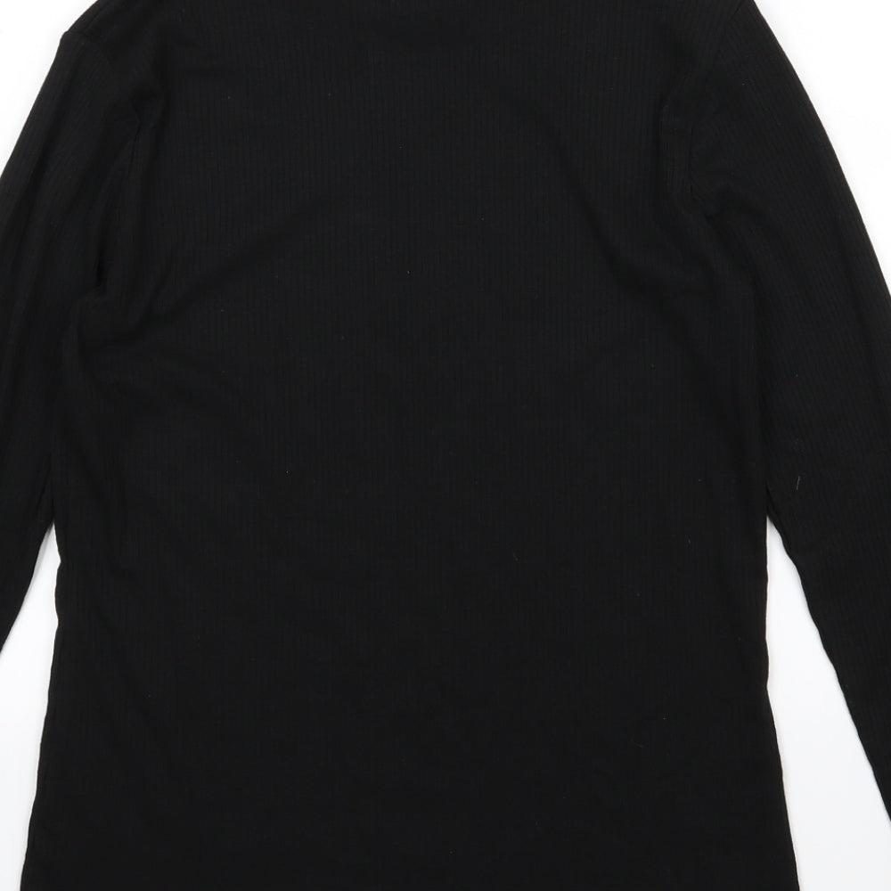 F&F Womens Black Knit Pullover Jumper Size 10