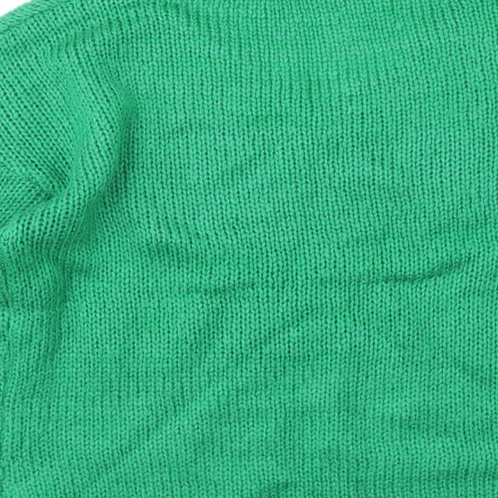 Preworn Womens Green Knit Pullover Jumper Size S