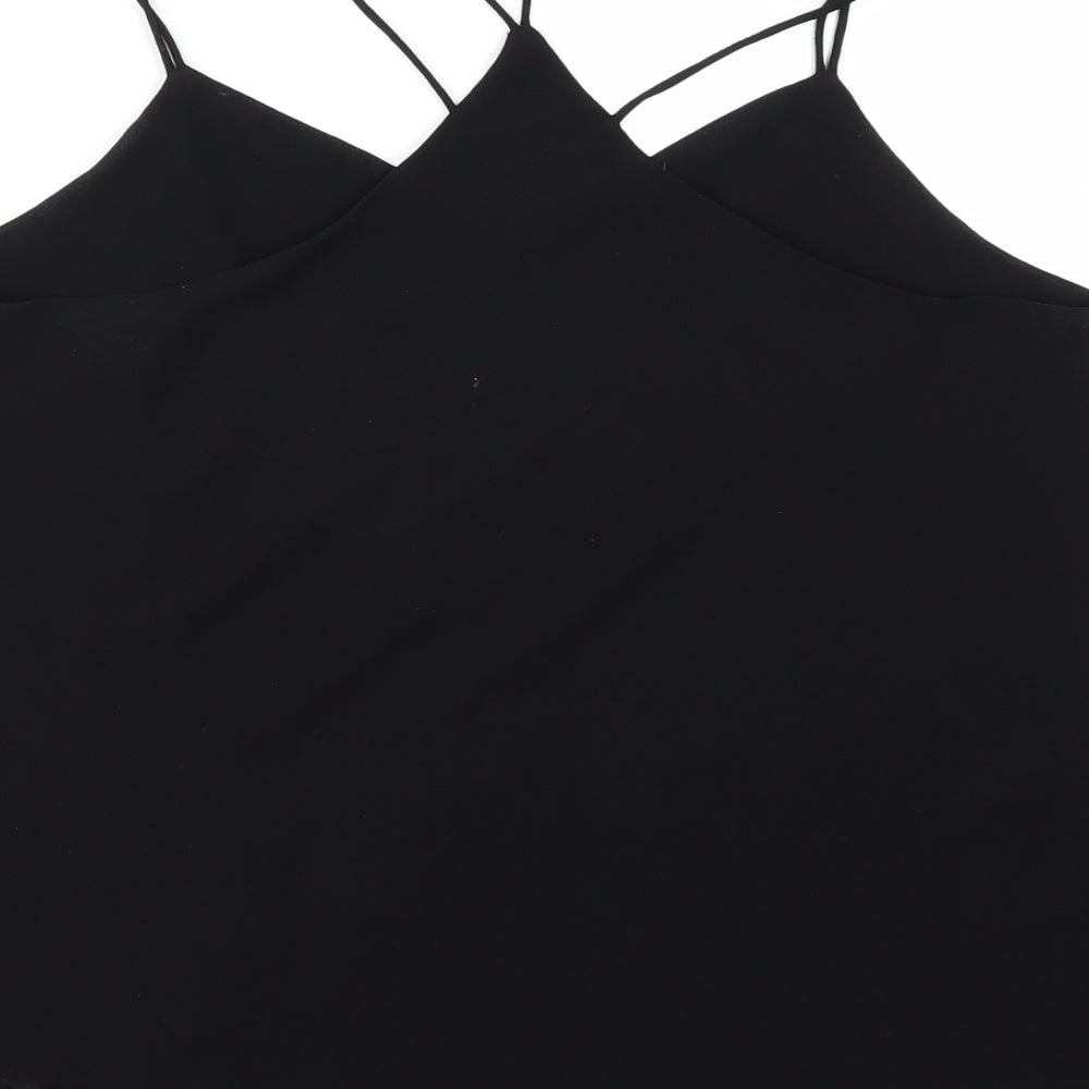 New Look Womens Black Camisole Blouse Size 10