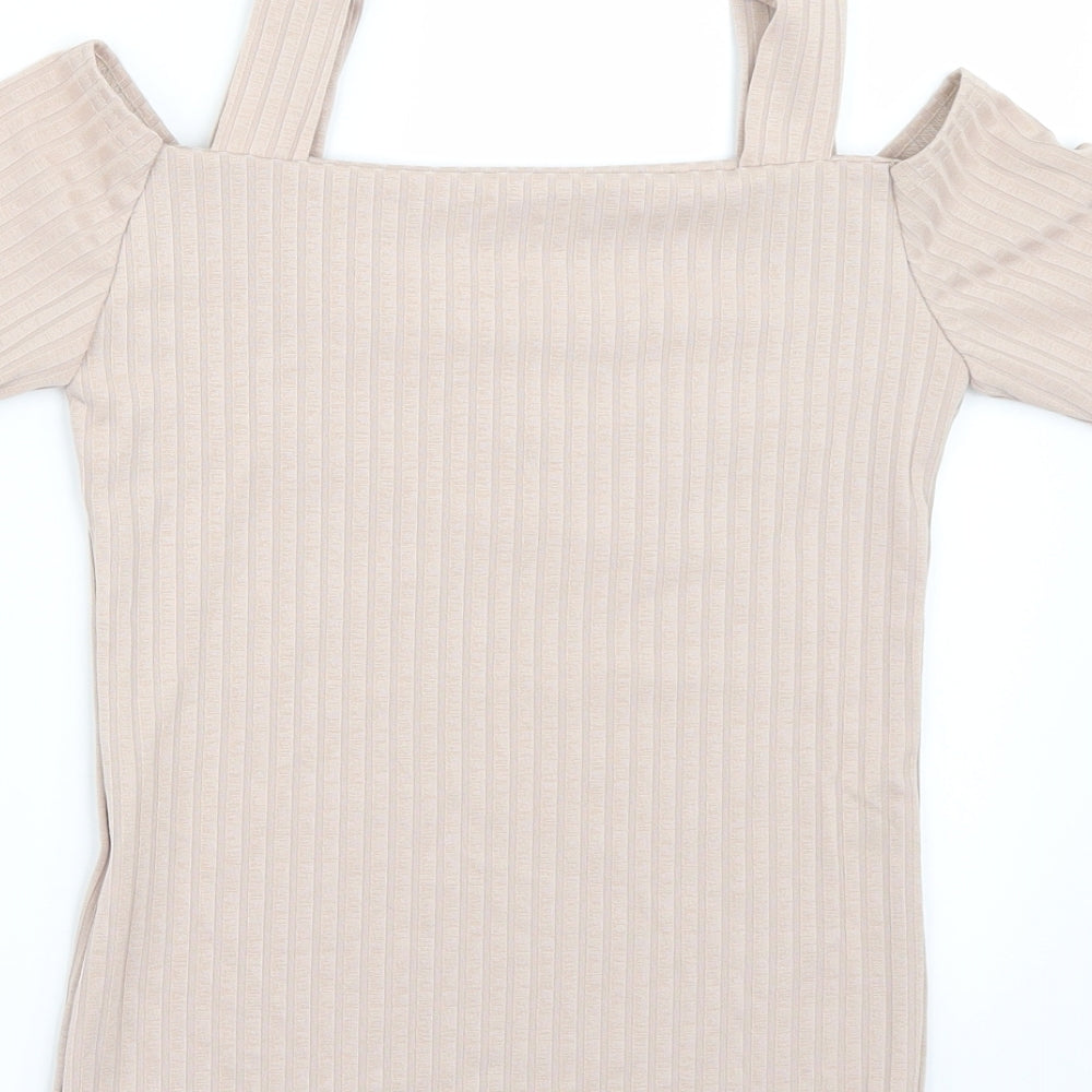 Select Womens Pink Basic T-Shirt Size 8