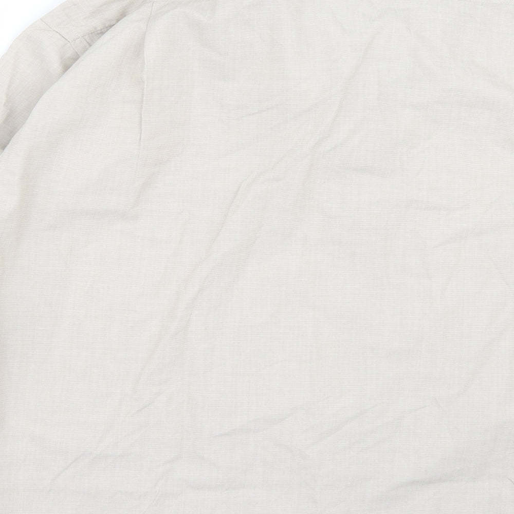 Cedarwood State Mens Beige Button-Up Size 17