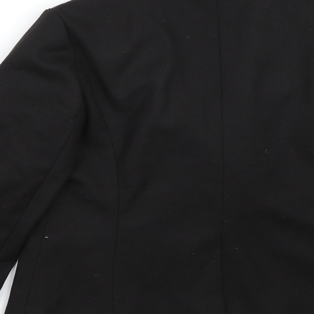 Pixie + diamond Womens Black Jacket Coat Size 8