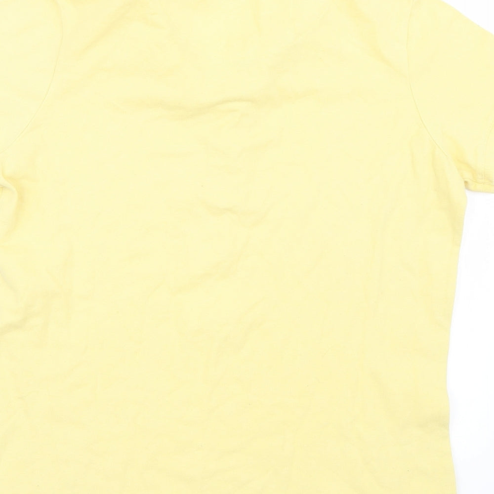 Backswing Womens Yellow Basic Polo Size L
