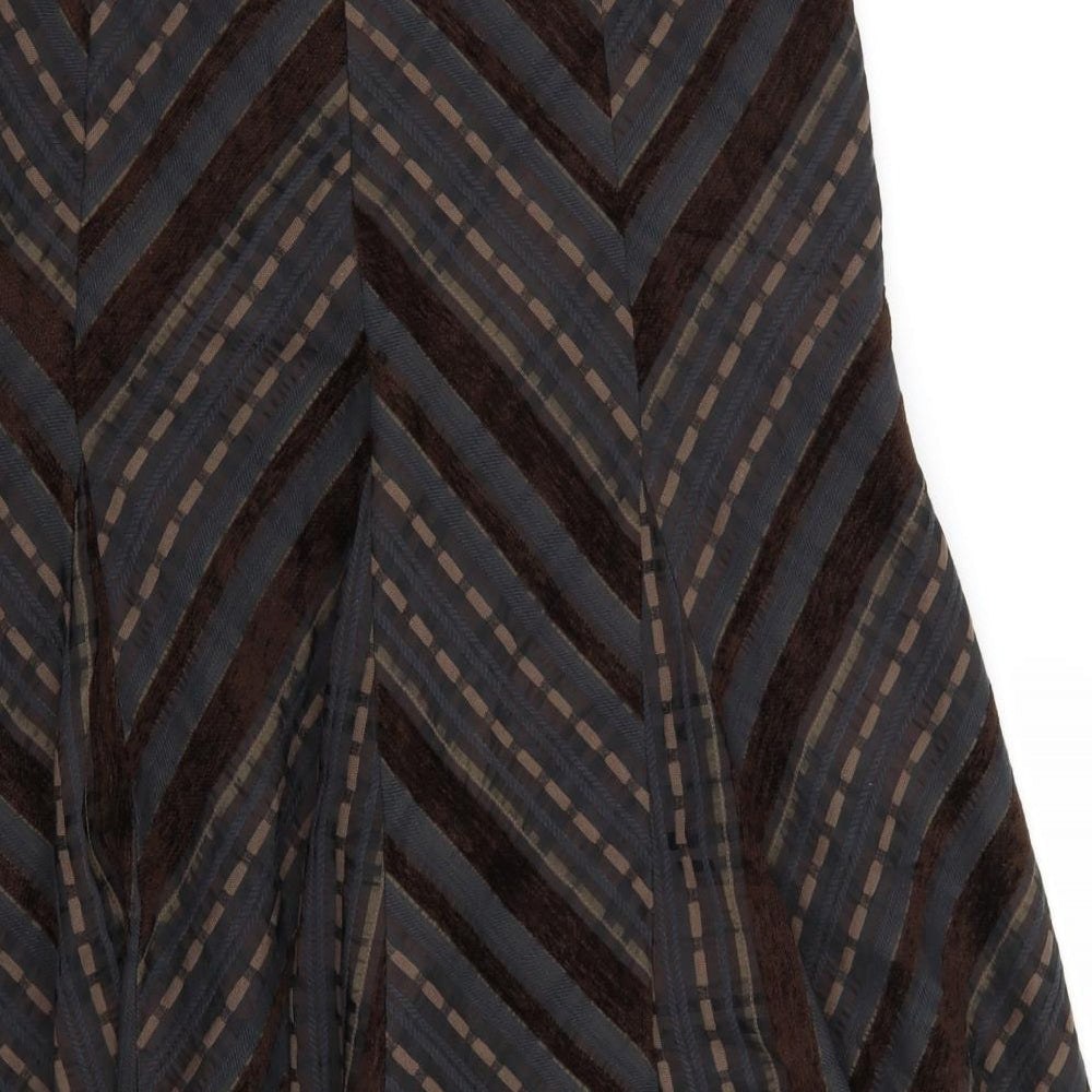 Marks and Spencer Womens Brown A-Line Skirt Size 14