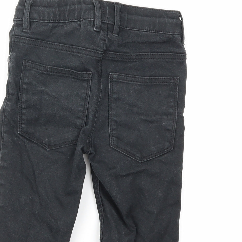 NEXT Boys Black Denim Cropped Jeans Size 7 Years