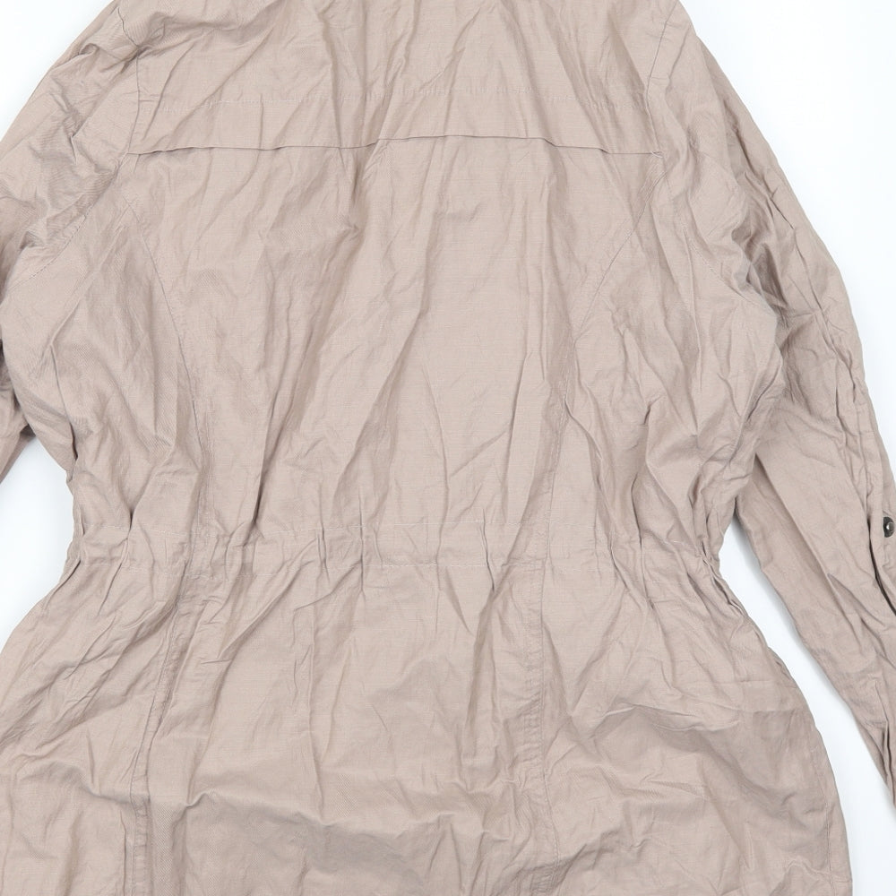 Preworn Womens Pink Overcoat Coat Size M