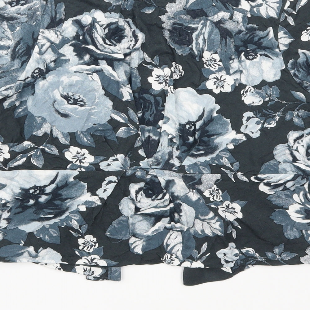 NEXT Girls Blue Floral Cardigan Jumper Size 12 Years
