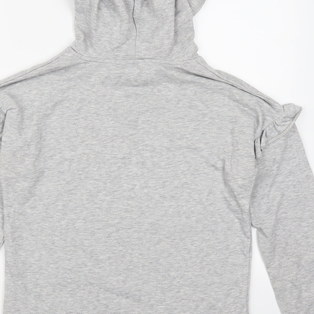 Dorothy Perkins Womens Grey Pullover Hoodie Size 8
