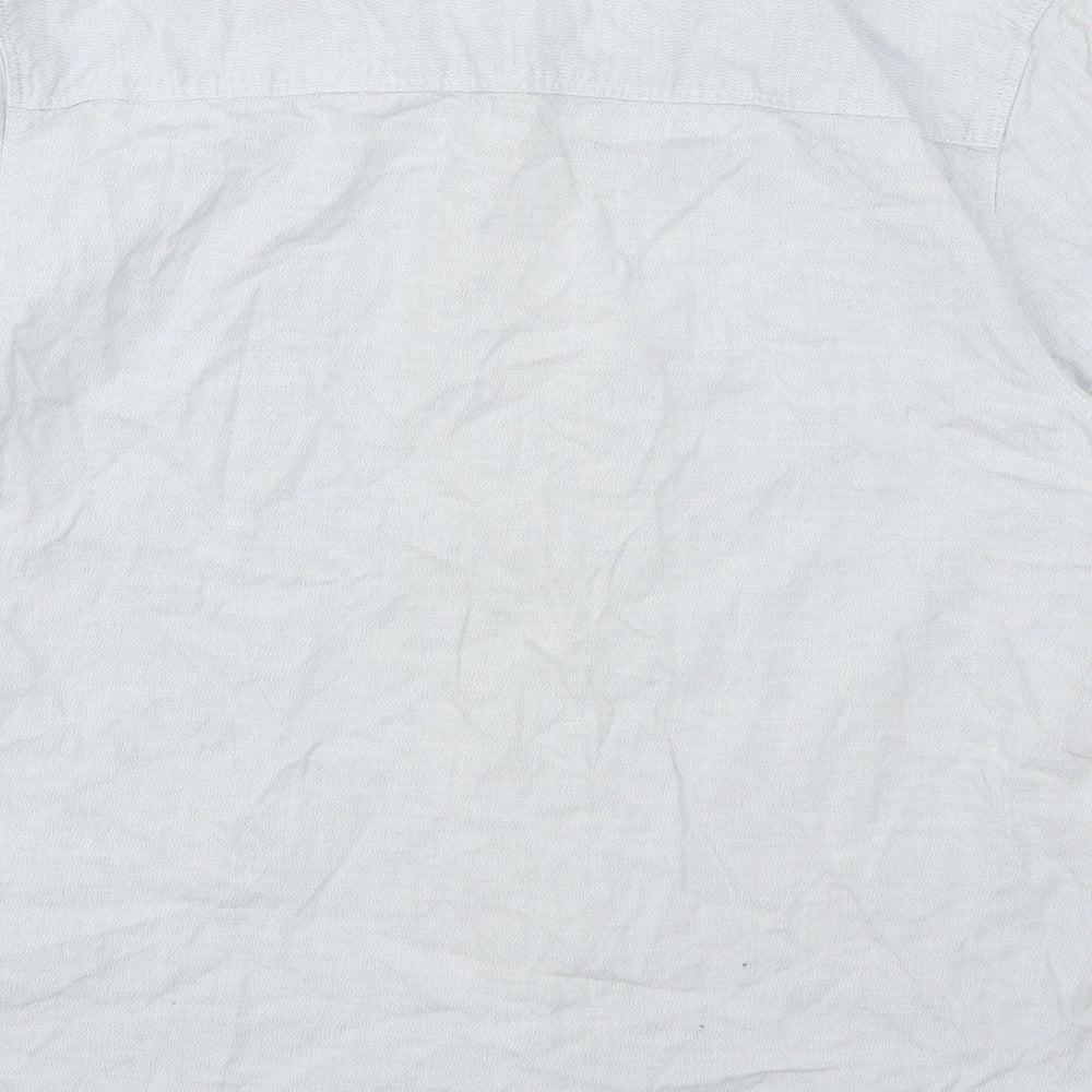 H&M Mens Grey Button-Up Size M