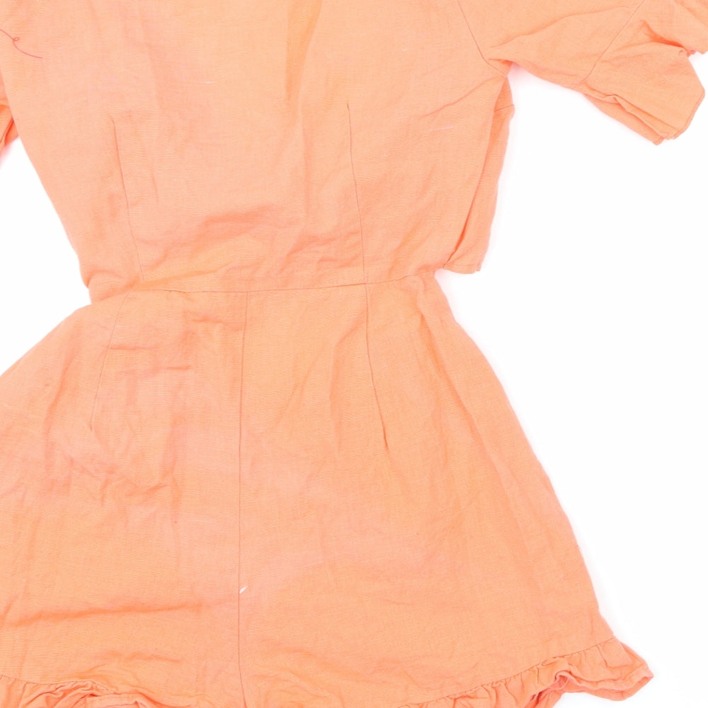 ASOS Womens Pink Playsuit One-Piece Size 2 L26 in