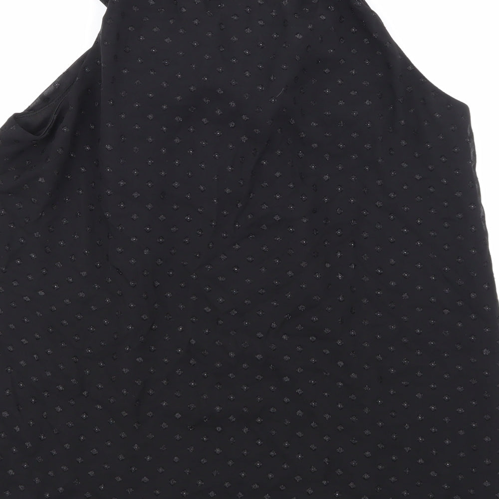 Adiva Womens Black Basic Blouse Size L