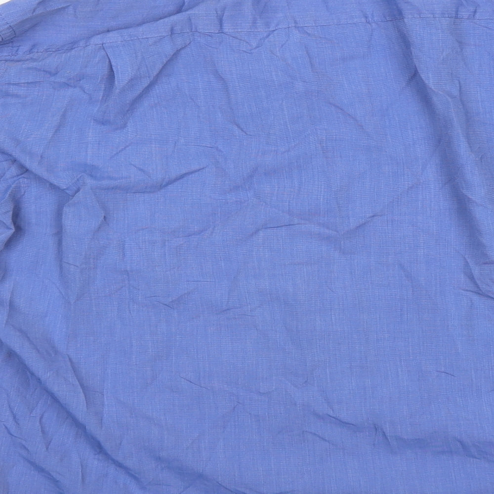 F&F Mens Blue Button-Up Size 15.5