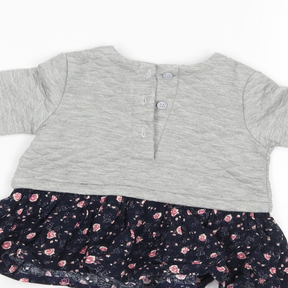 Matalan Girls Grey Pullover Jumper Size 0-3 Months
