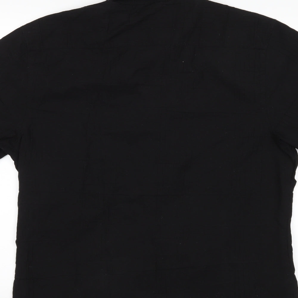Cedar Wood State Mens Black Button-Up Size L