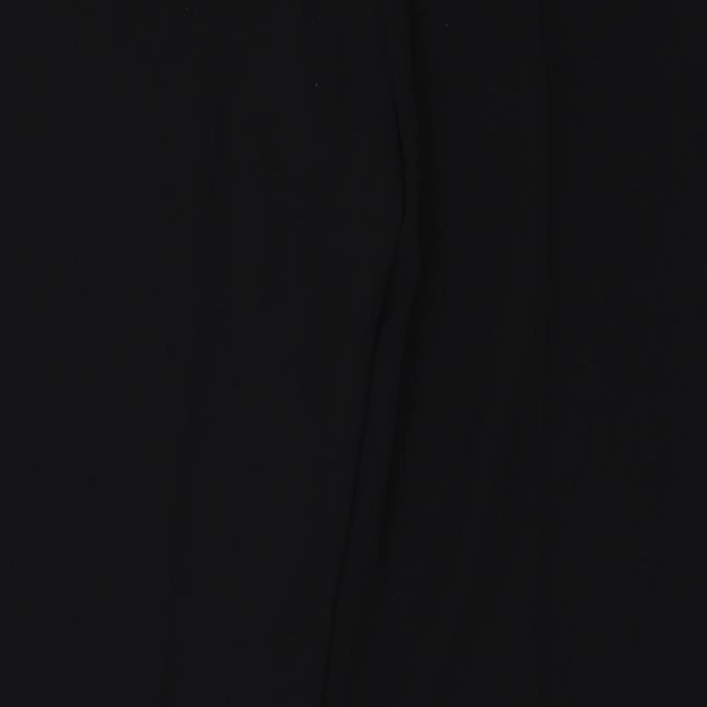 Preworn Womens Black Trousers Size 12 L26 in