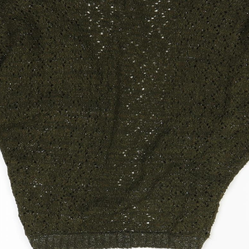 Xited Womens Green Cardigan Jumper Size S