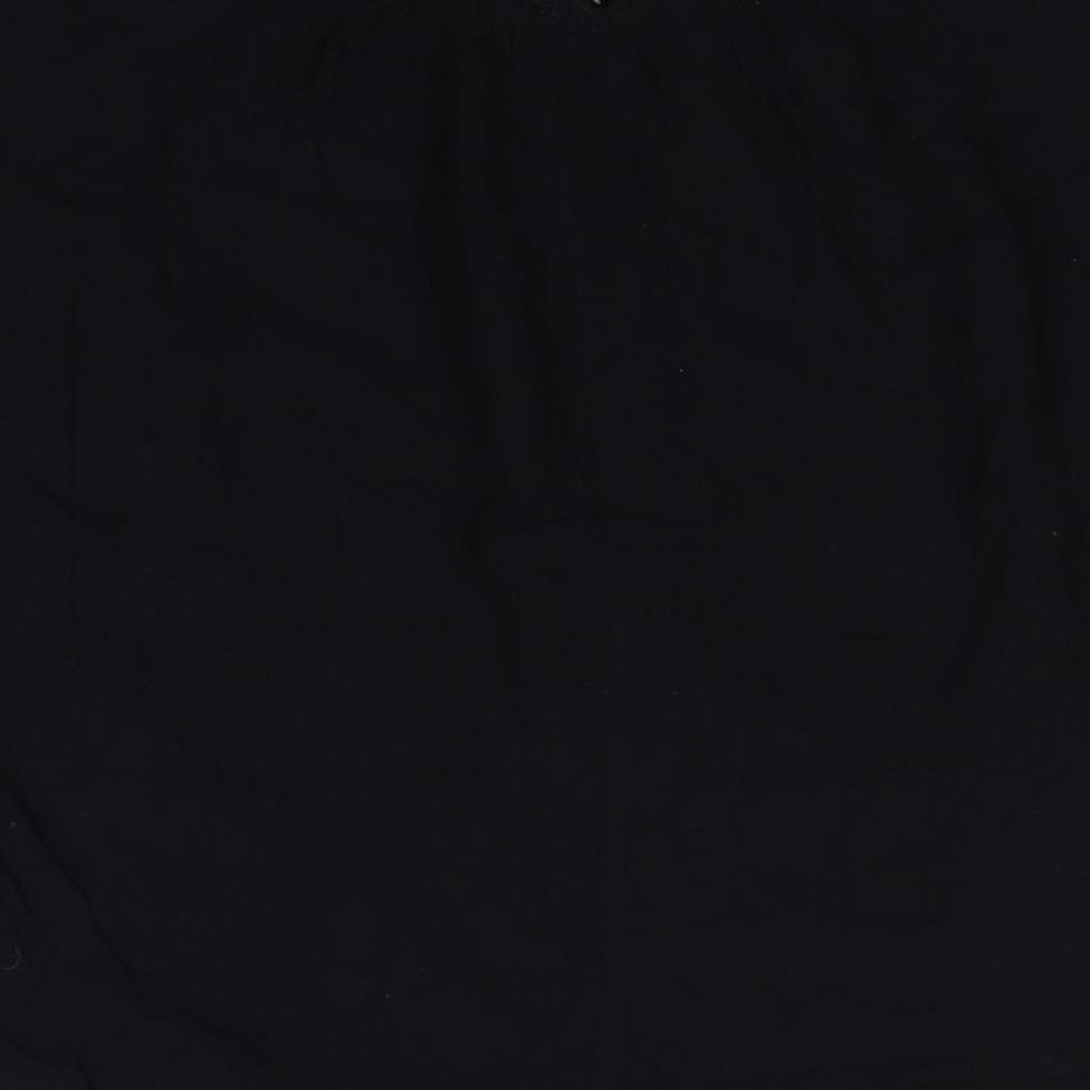 George Womens Black Basic T-Shirt Size 10