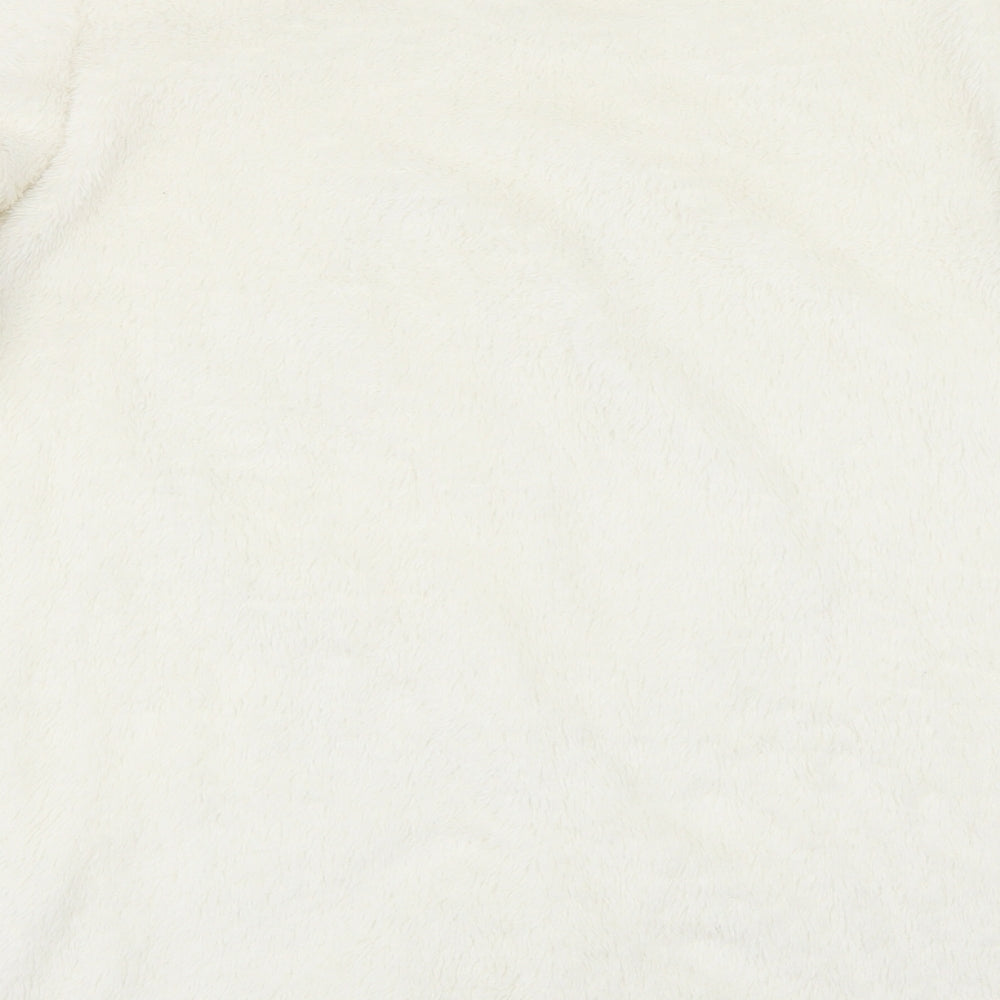 F&F Womens Ivory Solid Top Pyjama Top Size M