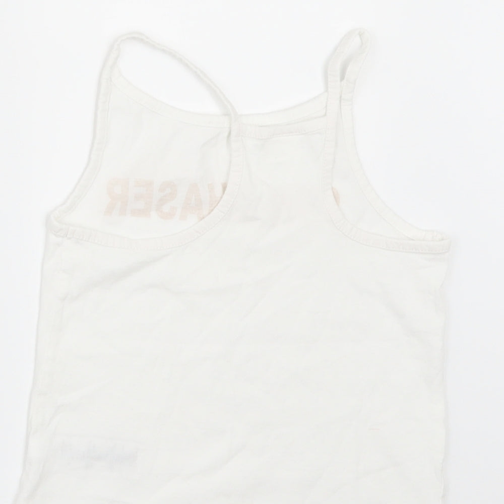 NEXT Girls White Basic T-Shirt Size 5 Years