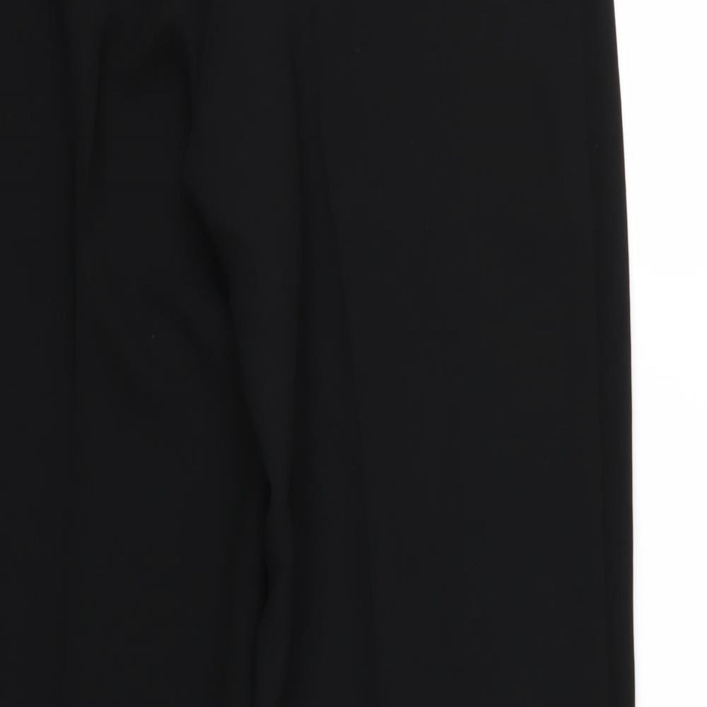 Marks and Spencer Womens Black Rayon Trousers Size 12 L31 in