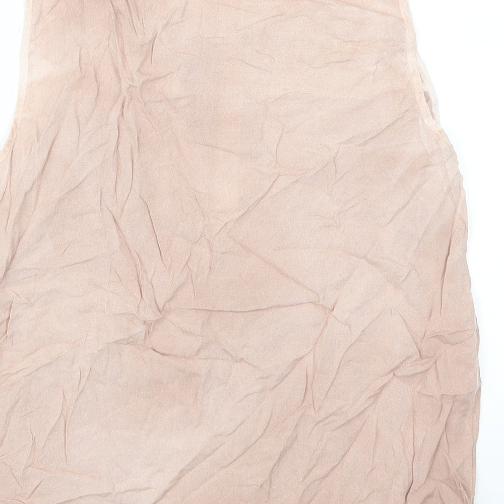 Saint Tropez Womens Pink Basic Tank Size S