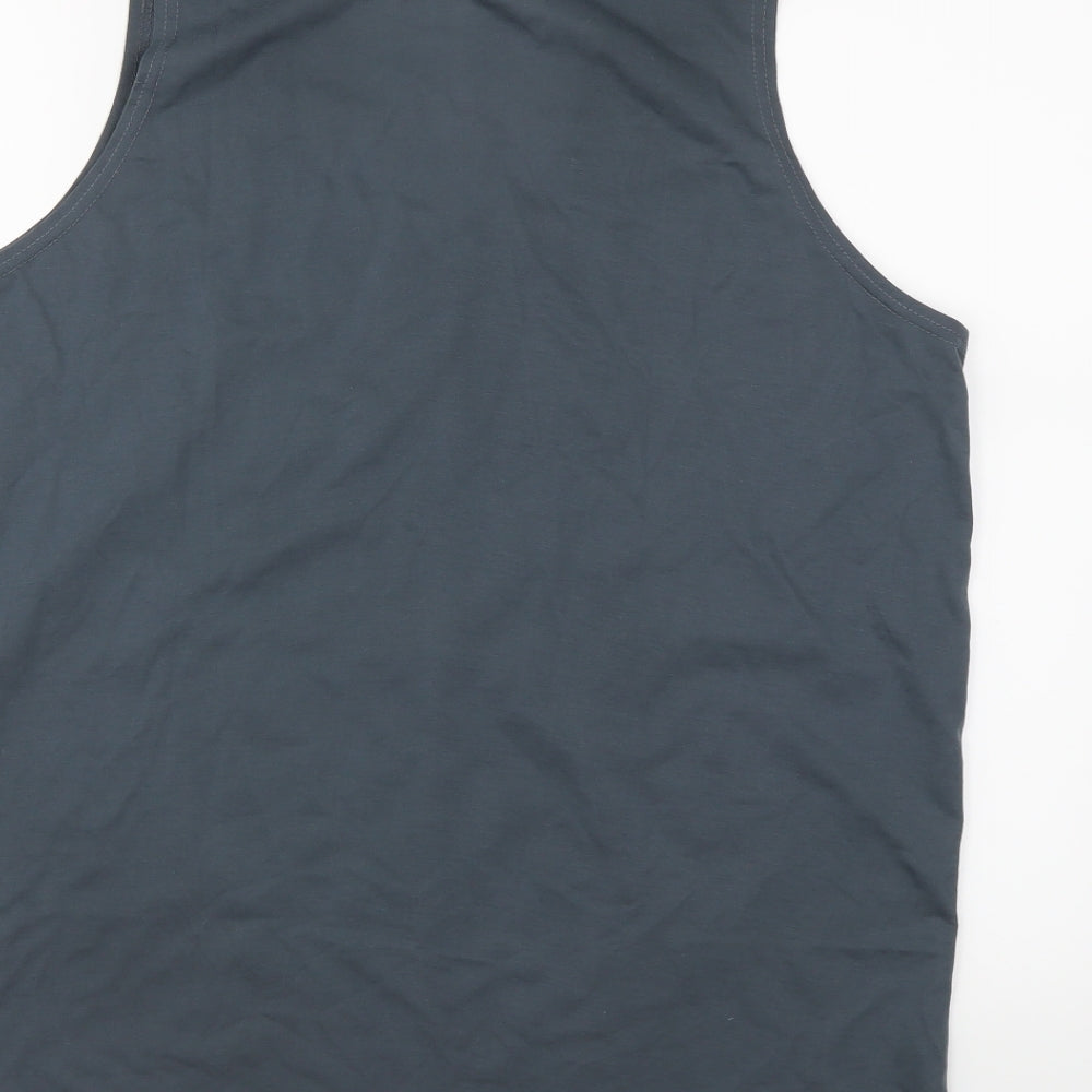Preworn Mens Grey Basic Tank Size 2XL
