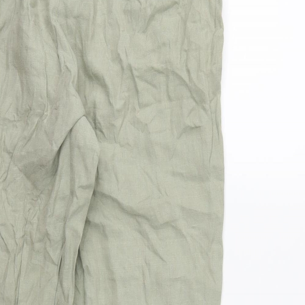 Preworn Womens Green Trousers Size 34 in L27 in