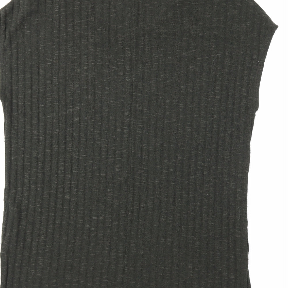 Topshop Womens Green Knit Pullover Jumper Size 12