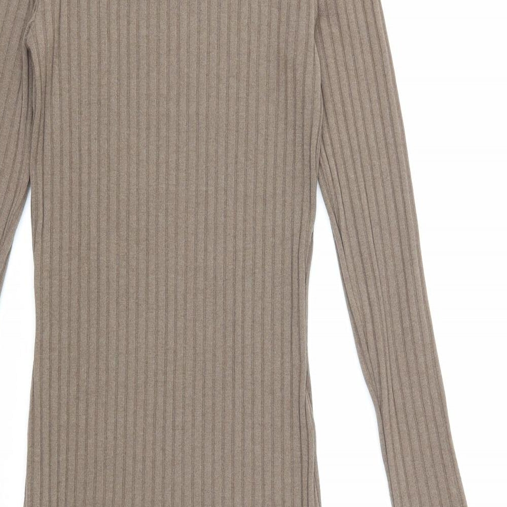 FOREVER 21 Womens Green Knit Pullover Jumper Size S