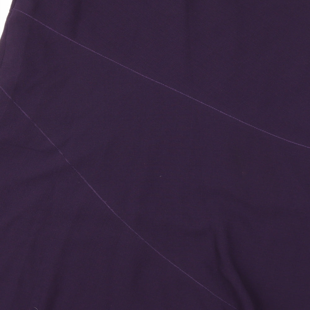 Preworn Womens Purple A-Line Size 14