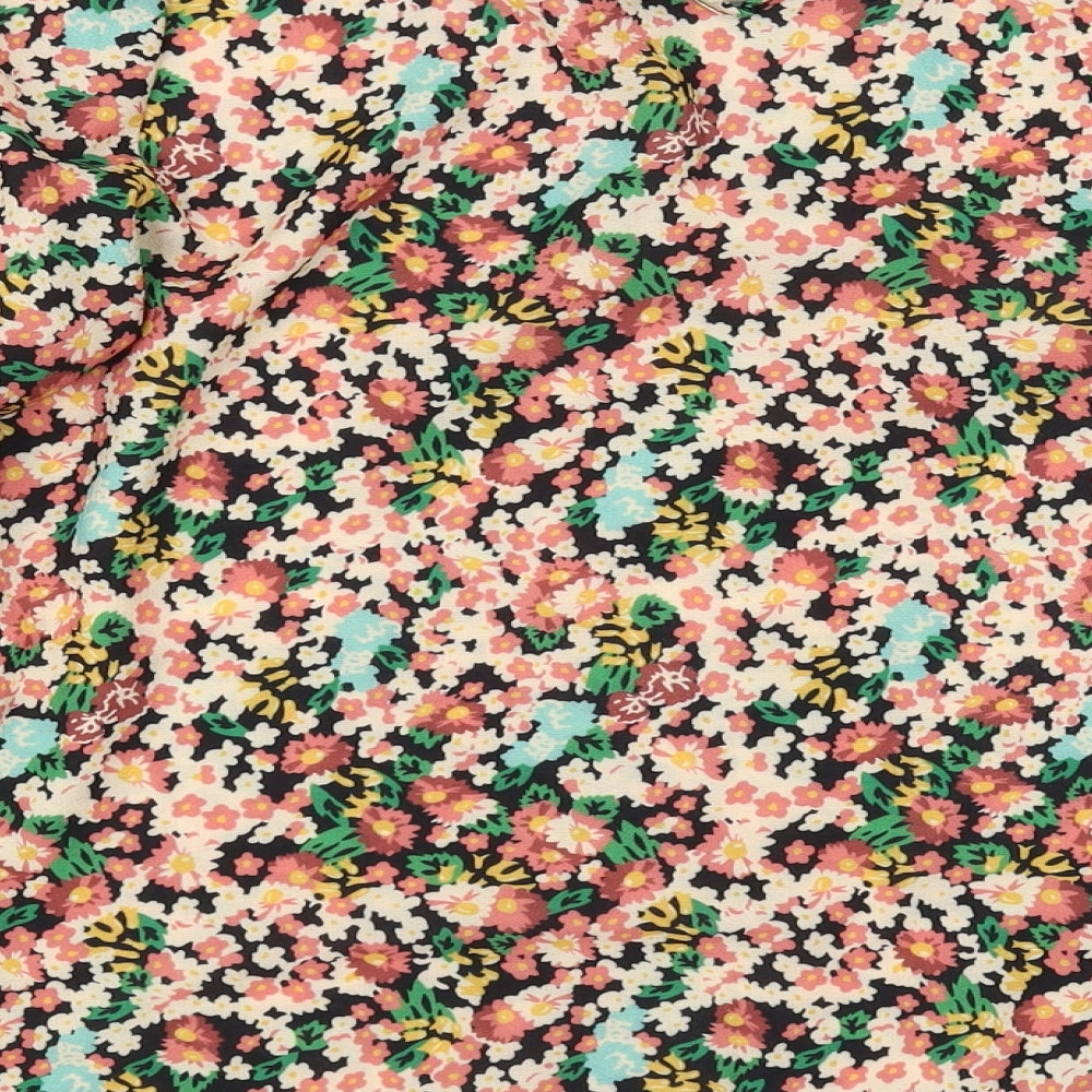 Preworn Womens Multicoloured Floral Basic Blouse Size 8