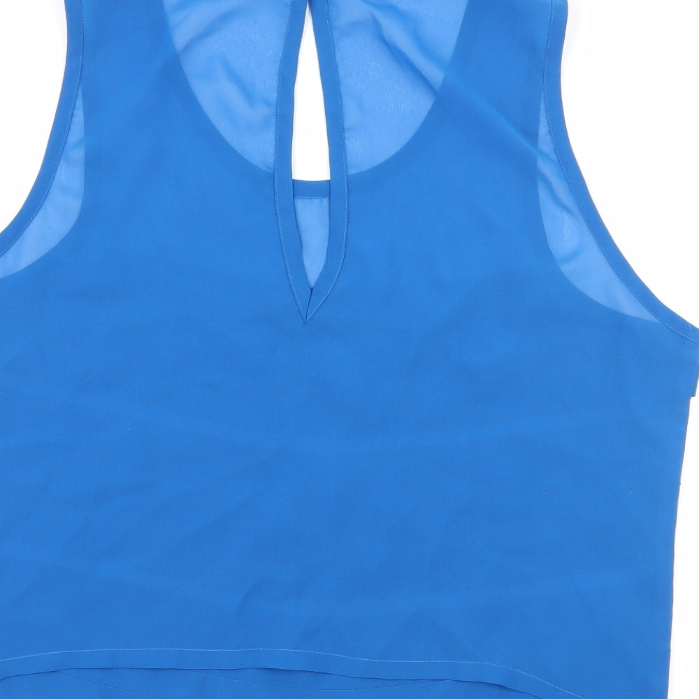 Innocence Womens Blue Basic Blouse Size 12