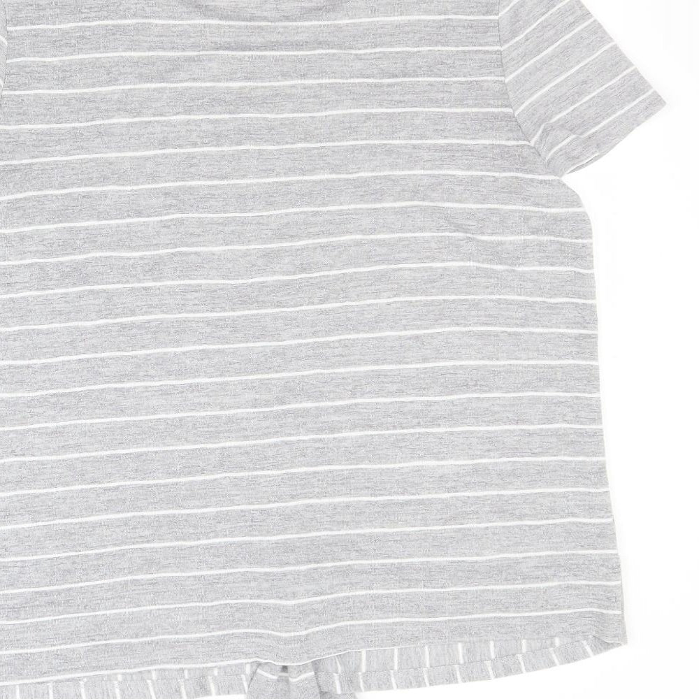 George Womens Grey Striped Pullover Jumper Size 16
