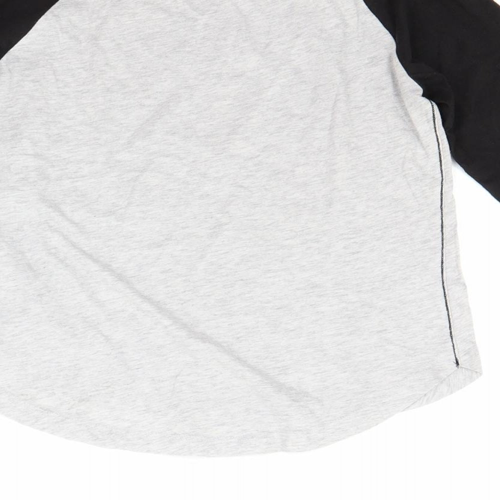 H&M Boys Grey Basic Dress Shirt Size 9-10 Years