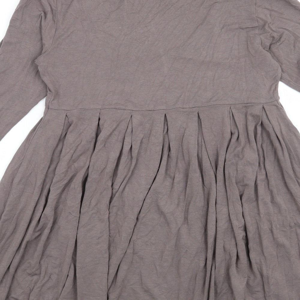 River Island Womens Grey Basic Blouse Size 10