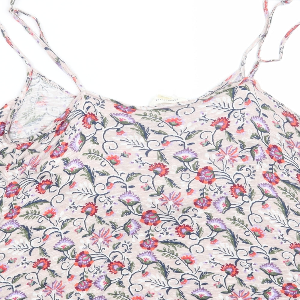 Aeropostale Womens Grey Floral Basic T-Shirt Size S
