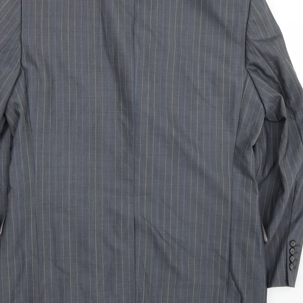 STONES Mens Grey Jacket Suit Jacket Size 40