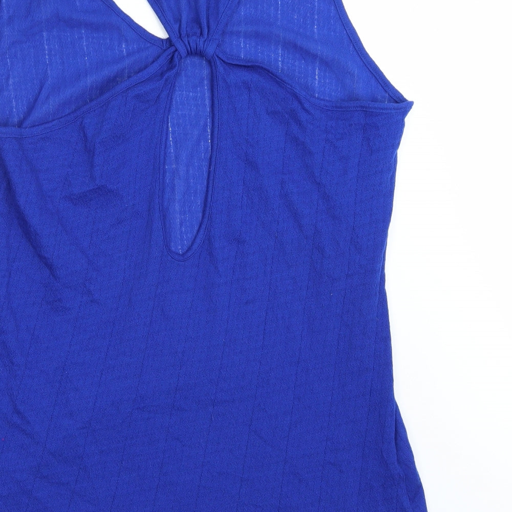 Primark Womens Blue Rayon A-Line Size L