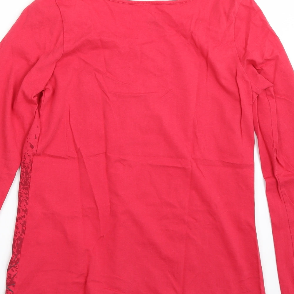 EDC Womens Pink Basic T-Shirt Size S