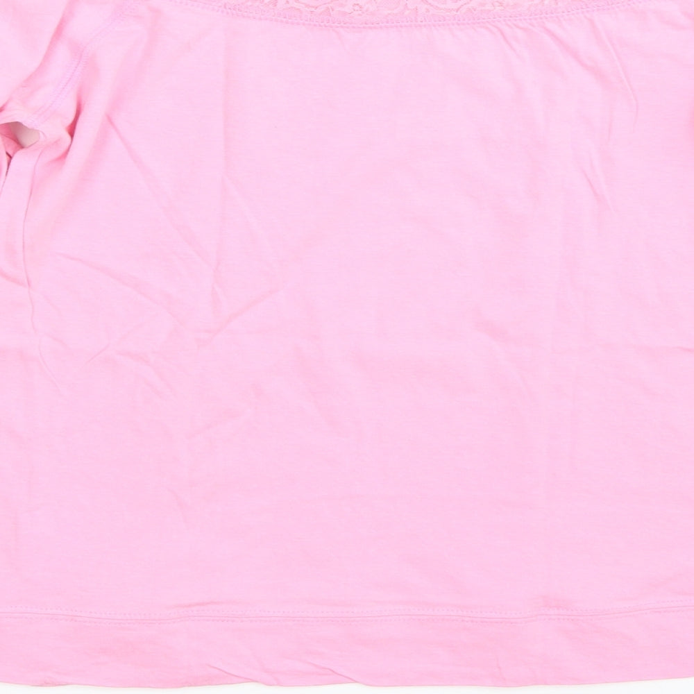 Ap Womens Pink Basic T-Shirt Size 2